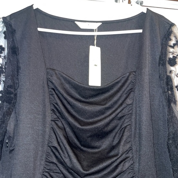 Agnes Orinda Black Dress-3X - Picture 2 of 6